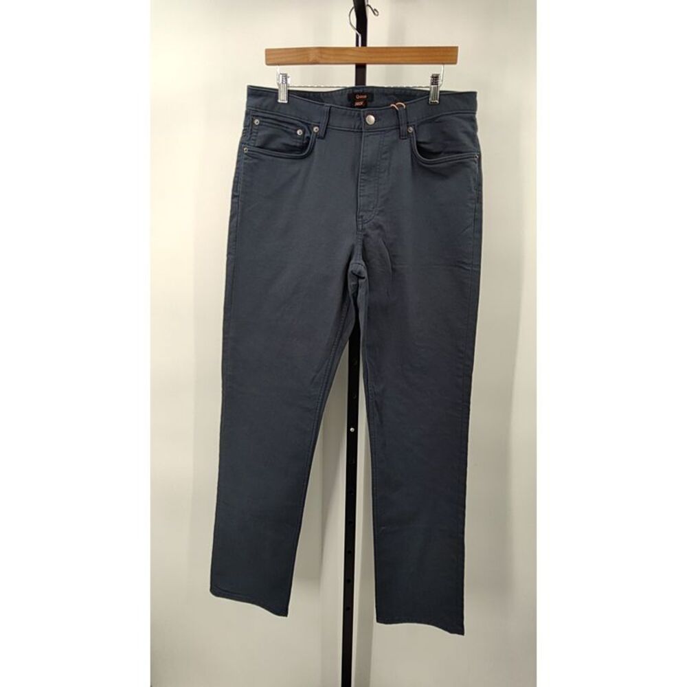 Quince Men Comfort Stretch Traveler 5 Pocket Pants Straight Ocean 34